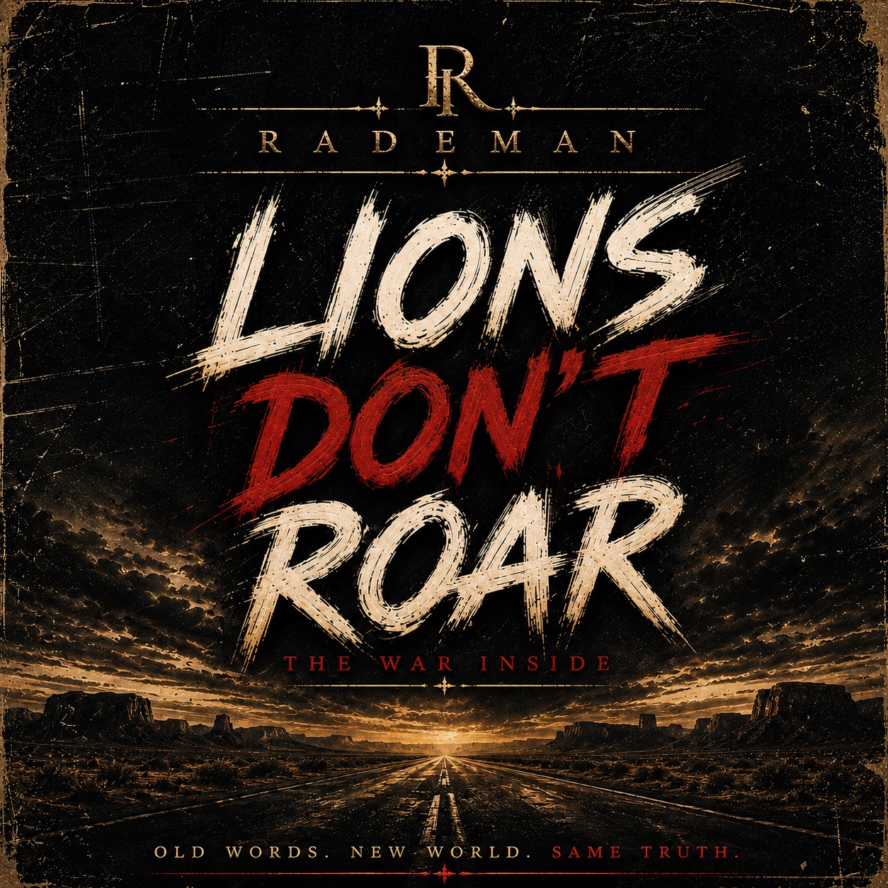 LIONS DON'T ROAR by RADEMAN — official single artwork